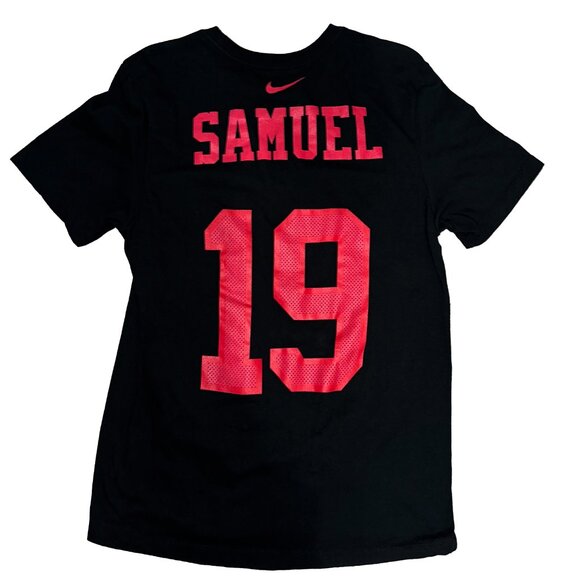 Nike Men's San Francisco 49ers Deebo Samuel #19 Black T-Shirt - Picture 2 of 3